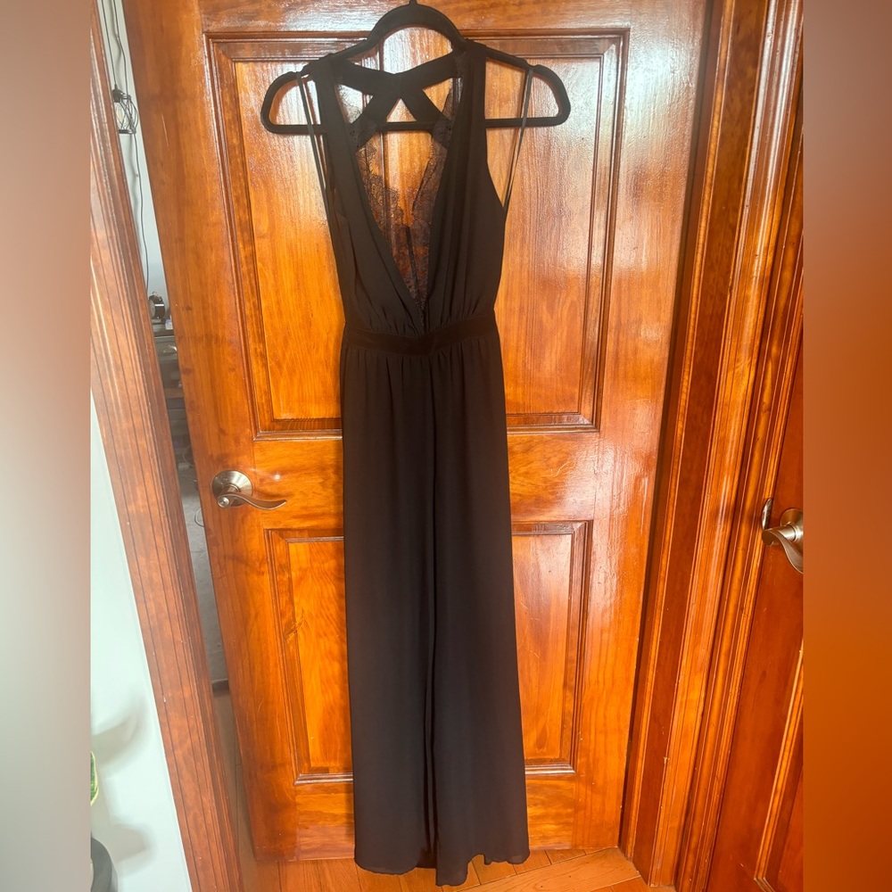 bcbg generation • lace backless jumpsuit
